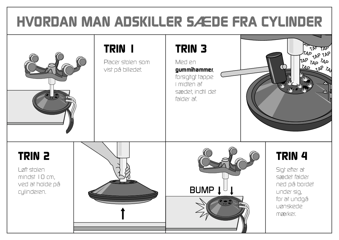 

Hvordan man adskiller sæde fra cylinder

