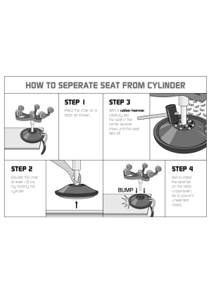 

How to seperate seat from cylinder

